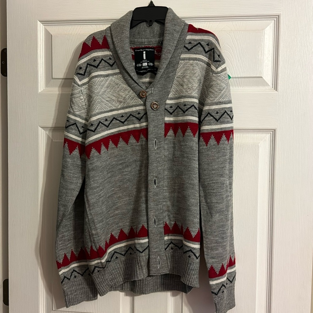 Men's Wool Blend Azetec Sweater Size Large
